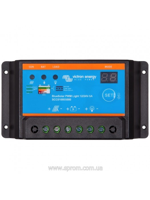 Контролер заряду Victron Energy BlueSolar PWM-Light 12/24-5